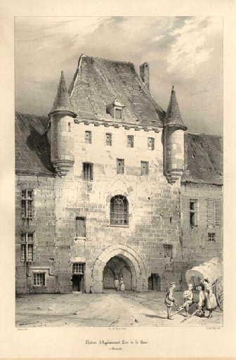 Château d'Applaincourt, Côté de la cour, Picardie, Duthoit, 19e siècle