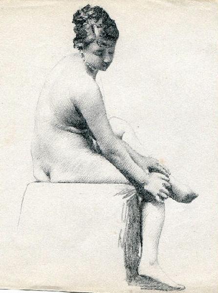 Femme au collier, Félix Michel, 4e quart 19e siècle, 1er quart 20e siècle