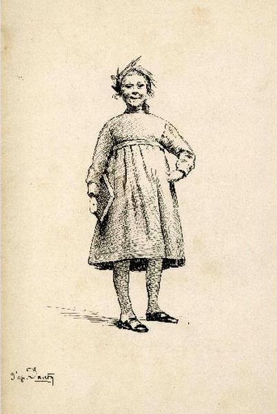 Jeune fille au livre, Félix Michel, 4e quart 19e siècle, 1er quart 20e siècle
