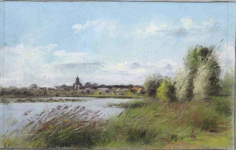 Paysage, Félix Michel, 4e quart 19e siècle, 1er quart 20e siècle