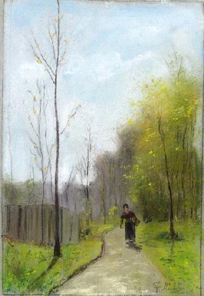 Paysage, Félix Michel, 4e quart 19e siècle, 1er quart 20e siècle