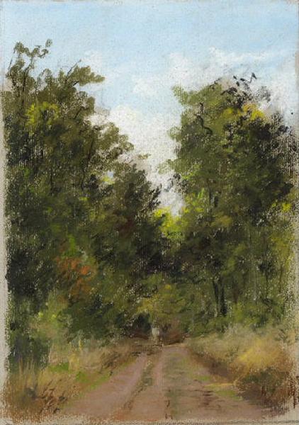 Paysage : Sentier forestier (titre factice), Félix Michel, 4e quart 19e siècle, 1er quart 20e siècle