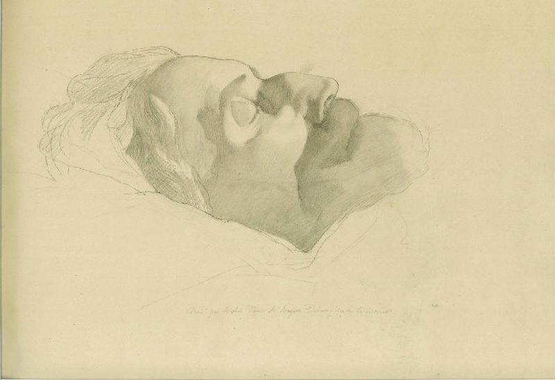 Masque mortuaire d'Auguste Dehaussy, Charles-Henri Michel, 1862