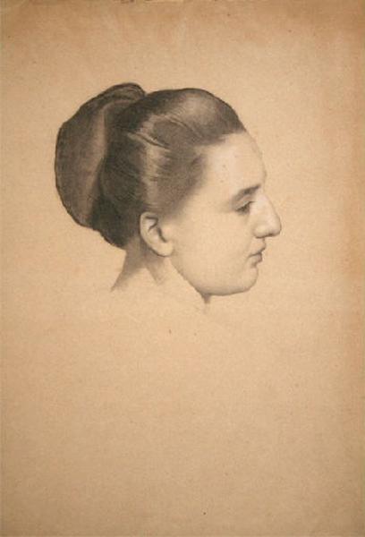 Femme au chignon, Charles-Henri Michel, 2e moitié 19e siècle