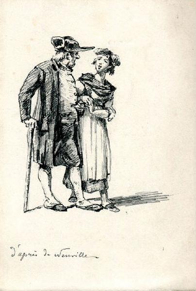 Couple 18e siècle, Félix Michel, 4e quart 19e siècle, 1er quart 20e siècle
