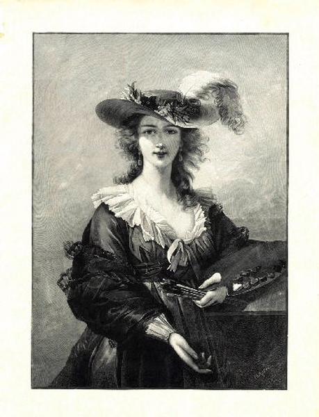 Mme Vigée-Lebrun (autoportrait au chapeau de paille), Philibert Rouxel