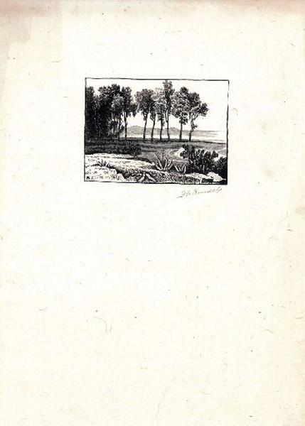 Paysage : Vue d'un plan d'eau (titre factice), Philibert Rouxel