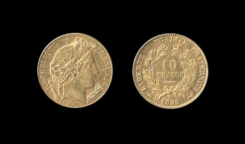 Troisième République 10 francs or type Cérès_0