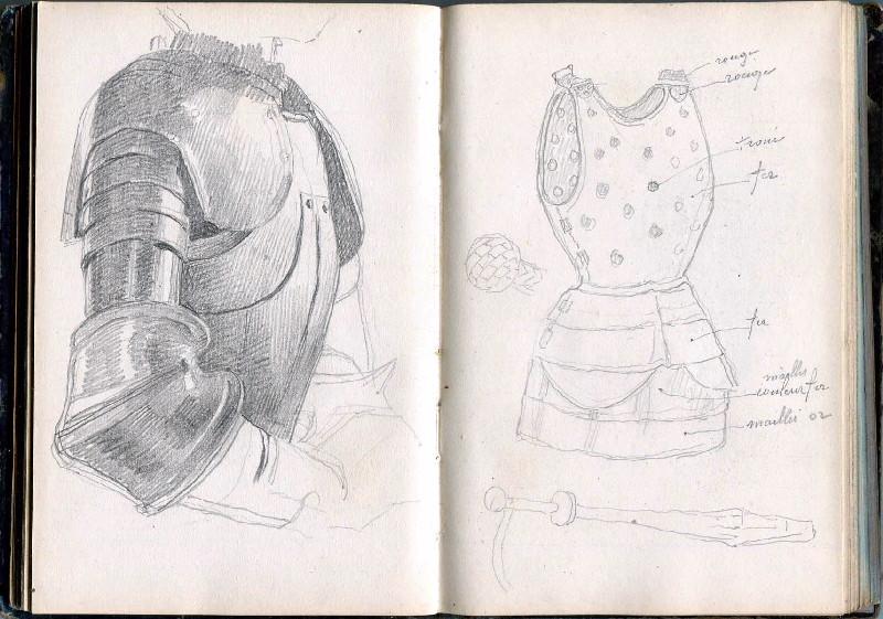 Carnet de croquis, Charles-Henri Michel, 1er quart 20e siècle