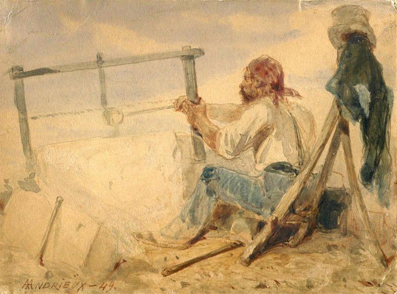 Tailleur de pierre, Clément-Auguste Andrieux, 1849