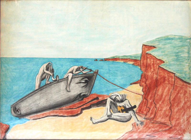 Les musiciens, Antoine Gonnet, 1944