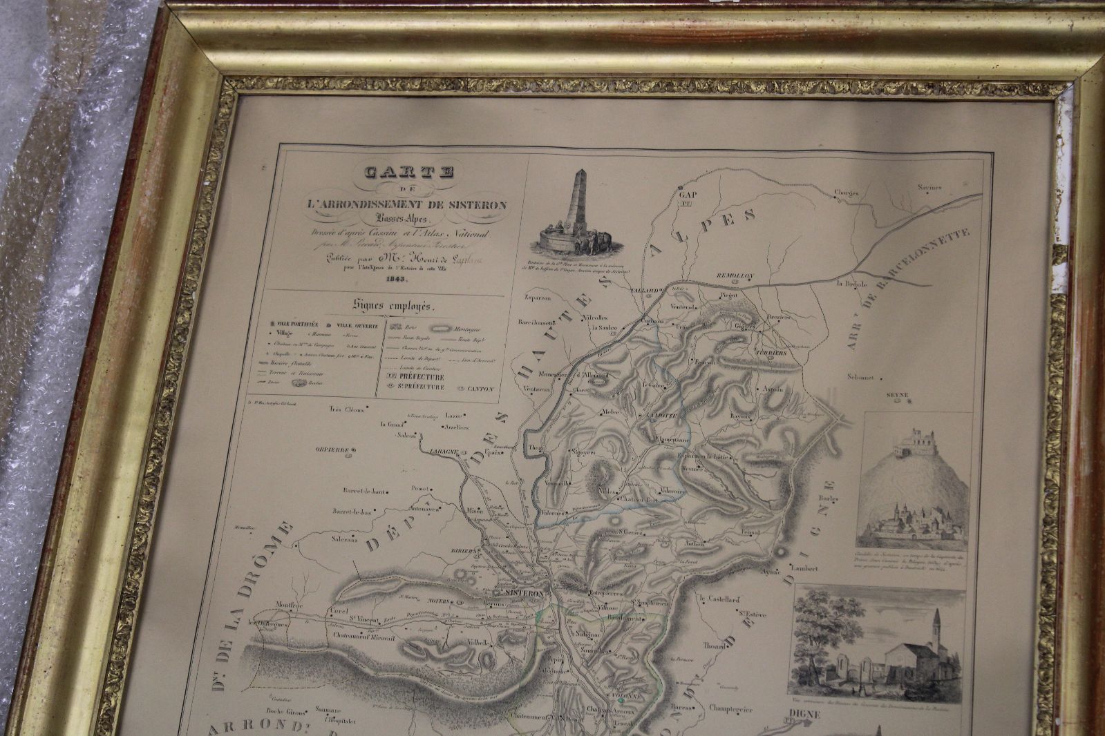 Carte de l'arrondissement de Sisteron._0