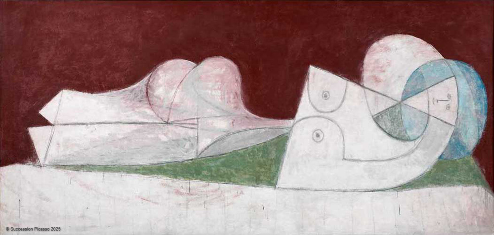 Nu couché au lit blanc, Pablo Picasso, 1946