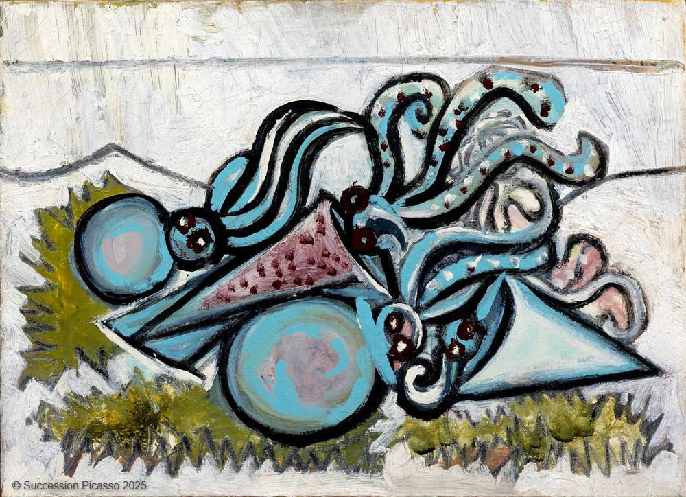Nature morte aux deux poulpes et aux deux seiches, Pablo Picasso, 1946