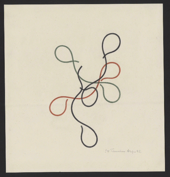 Composition ; Rythme coloré, Sophie Taeuber-Arp, 1940