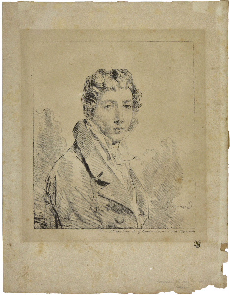 Portrait de Godefroy Engelmann, Alexandre Fragonard, 19e siècle