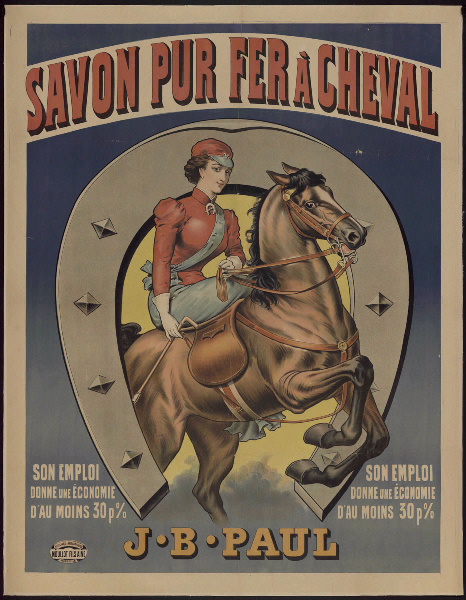 Savon pur Fer à cheval, Imprimerie Moullot, 1900