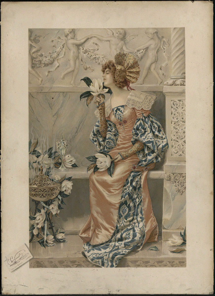 affiche, Cesare Saccaggi, 1890