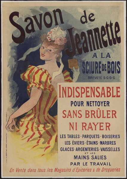Savon de Jeannette, Jules (1836-1932) (peintre Chéret, 1892
