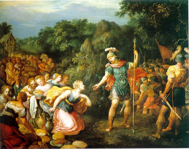 David et Abigaïl, Frans Francken, 16e siècle