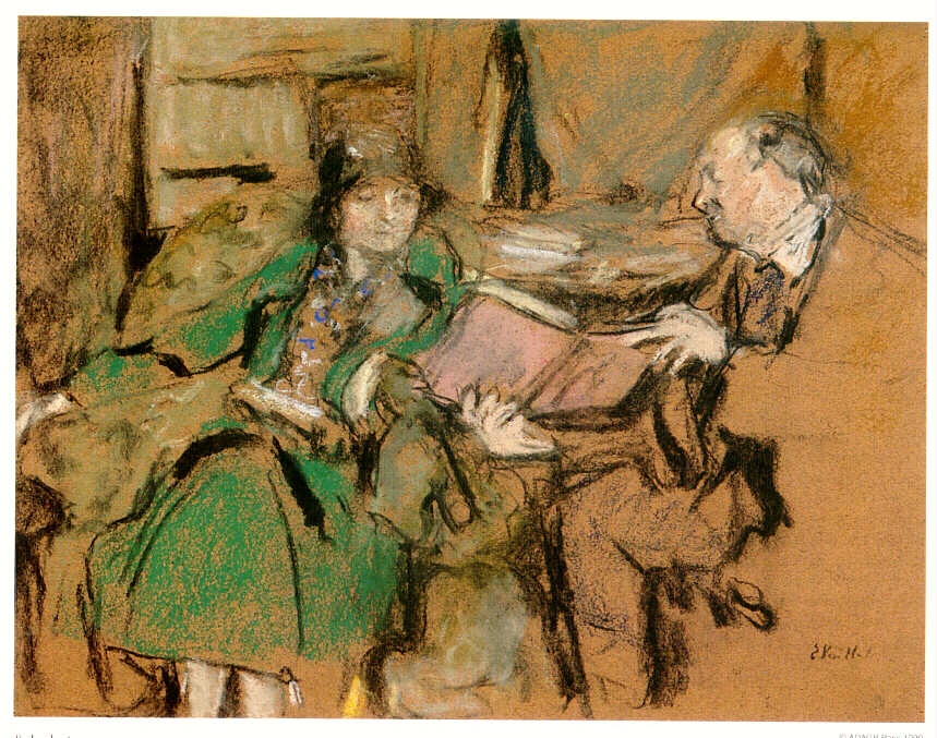 La lecture — Edouard Vuillard