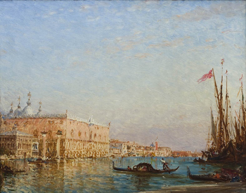 Grand Canal à Venise (Palais des Doges), Félix Ziem, 19e siècle
