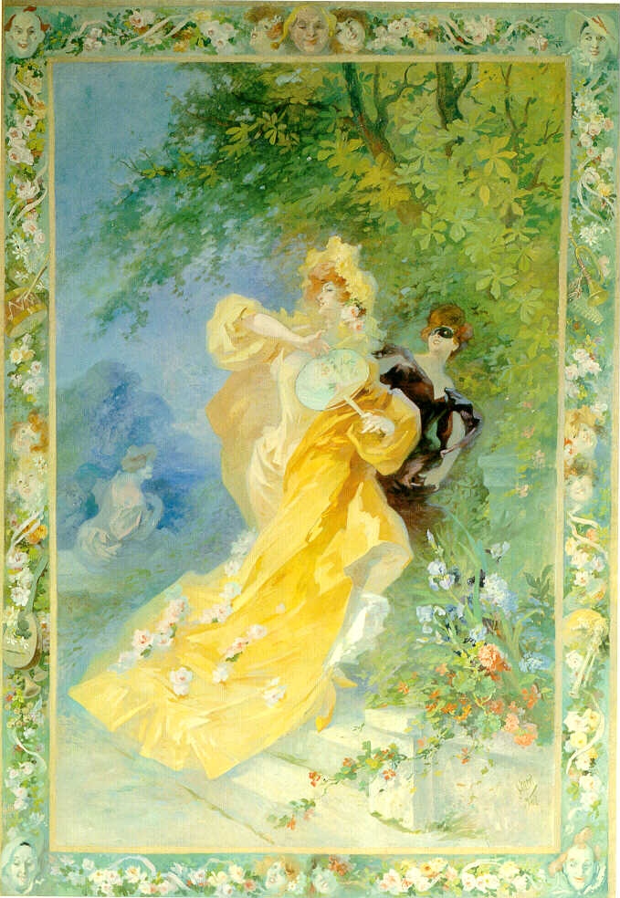 Le domino jaune — Jules Chéret