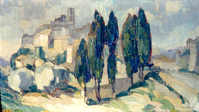 Vue de Saint-Paul-de-Vence, Louis Pastour, 4e quart 19e siècle