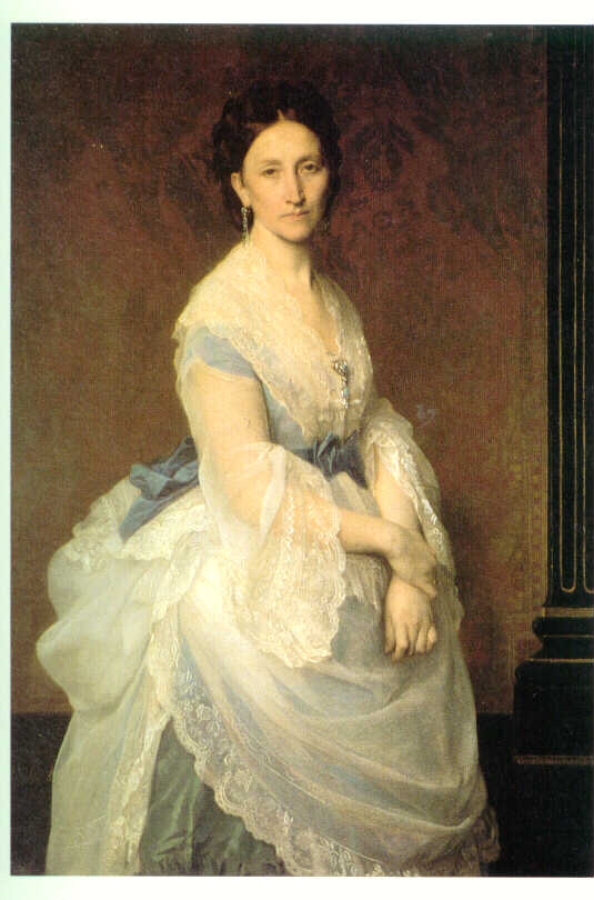 Portrait de la Baronne Paule Von Derwies — Attributed to Alexandre Cabanel