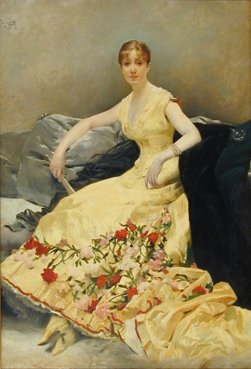 Portrait de Mme Mégrot de Cadignan, Albert Besnard, 2e moitié 19e siècle