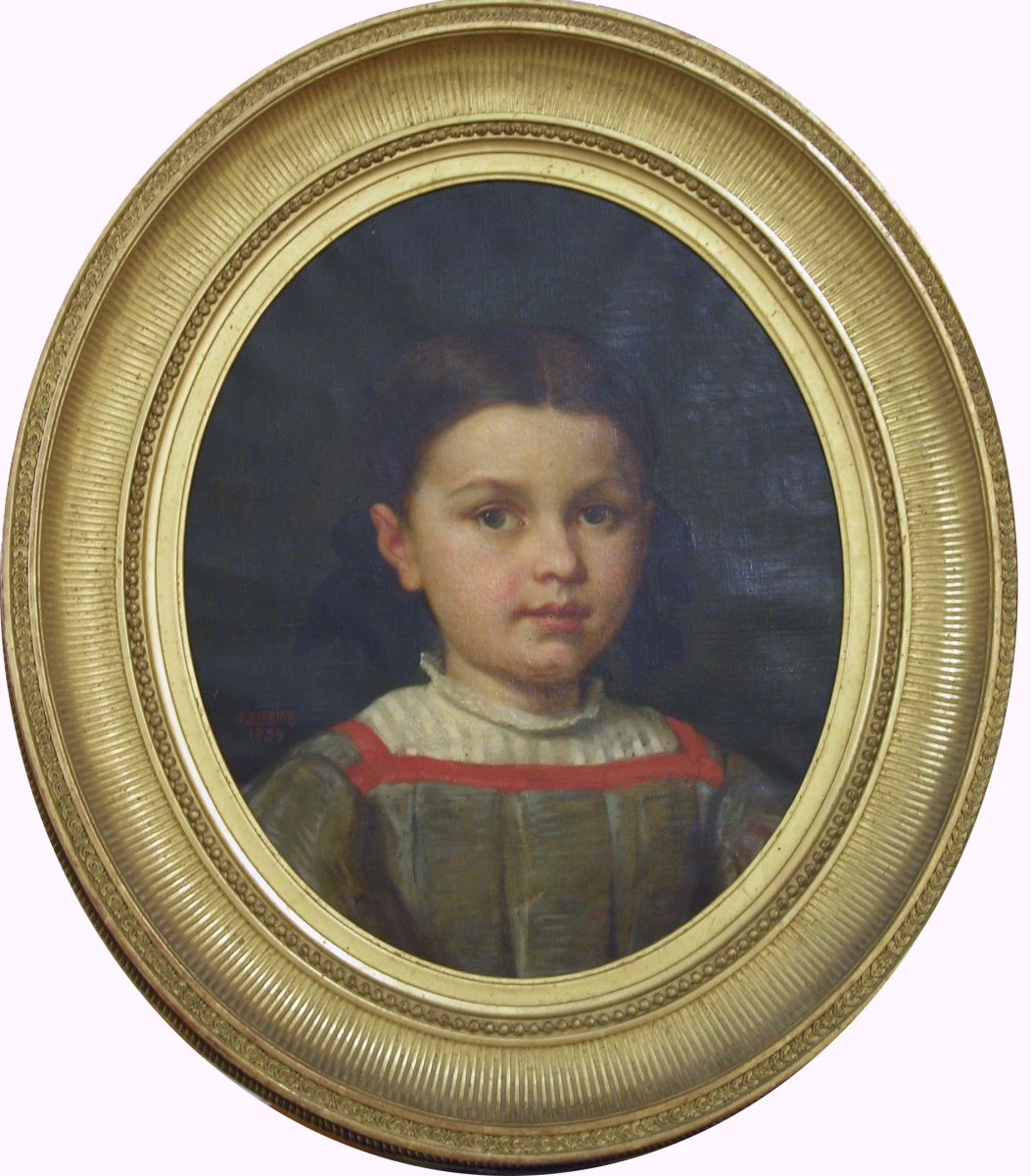 Tête de fillette, Félix-Joseph Barrias, 1859