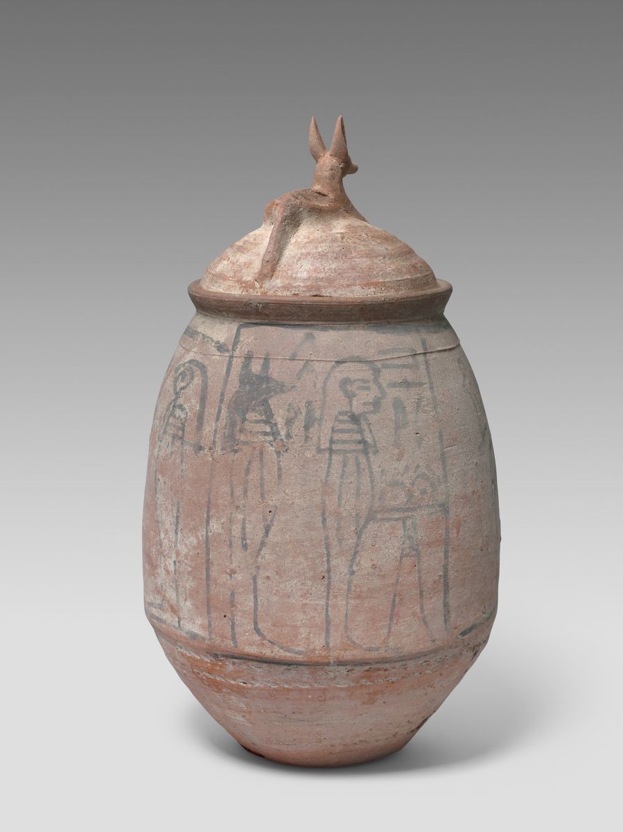Vase à chaouabtis en terre cuite_3