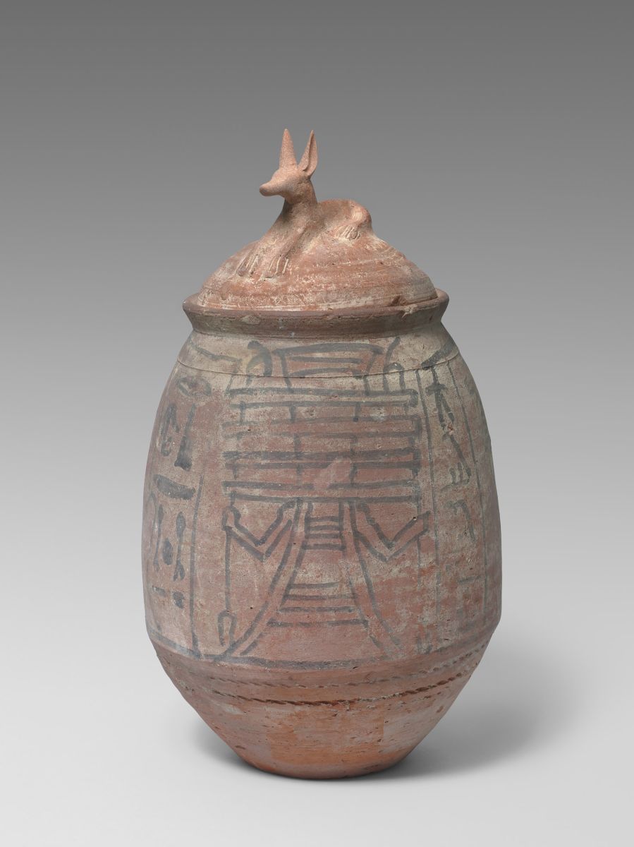 Vase à chaouabtis en terre cuite_1