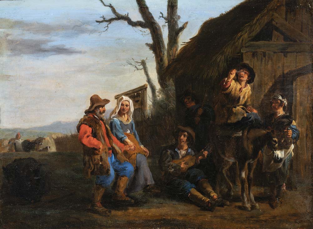 Danse de paysans (titre factice), Karel Dujardin, 17e siècle