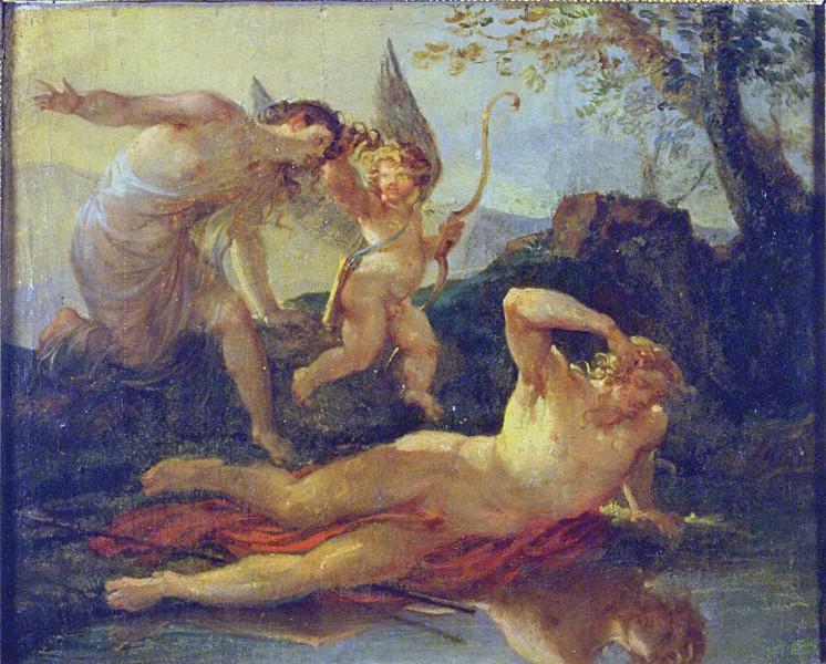 Narcisse se mirant dans les eaux de la fontaine liriope_0