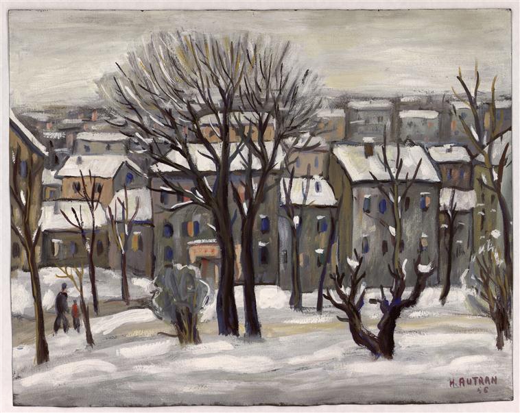 Village sous la neige — Henri Autran