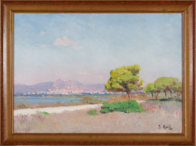 La Ville d'Hyères, vue du ceinturon, François Nardi, 1895