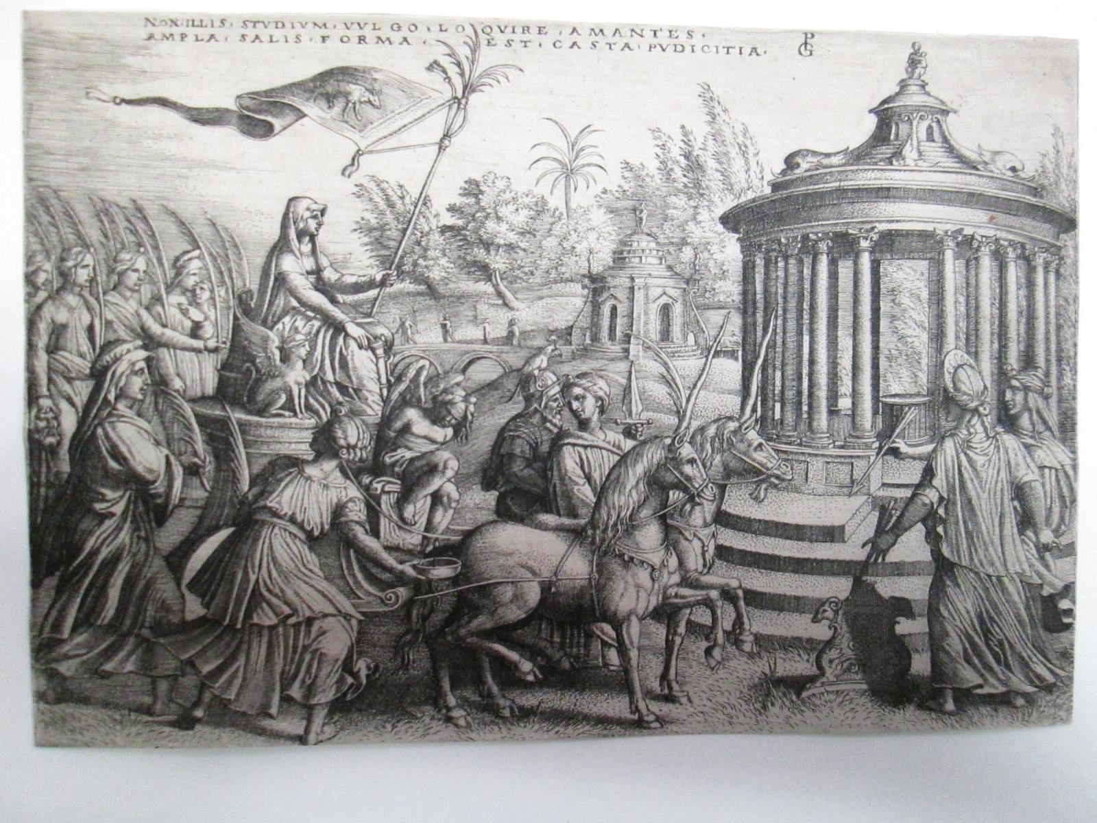 Le Triomphe de la Chasteté sur l'Amour — Georg Pencz