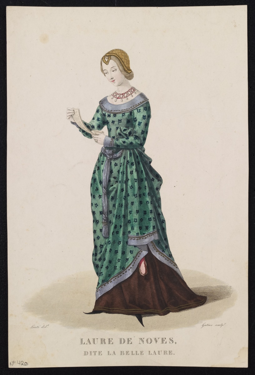 Laure de Noves dite la belle Laure, Georges-Jacques Gatine, 19e siècle