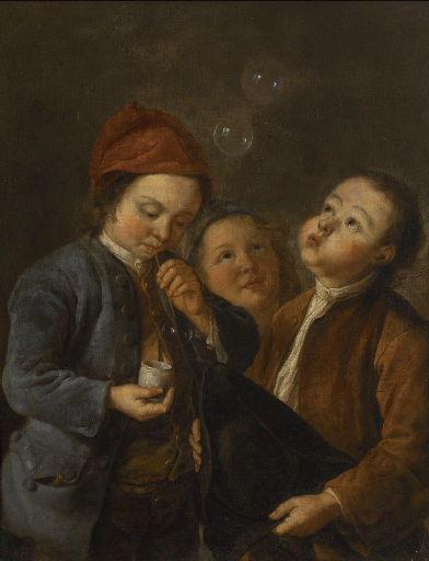 Les Bulles de savon, Gaspard Gresly, 1ère moitié 18e siècle