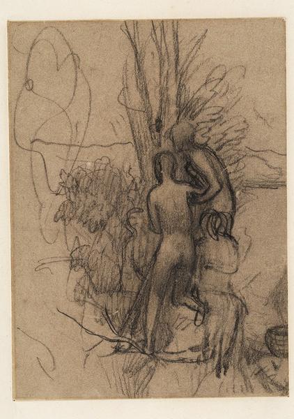 Etude de couple assis, Pierre Puvis de Chavannes, 19e siècle