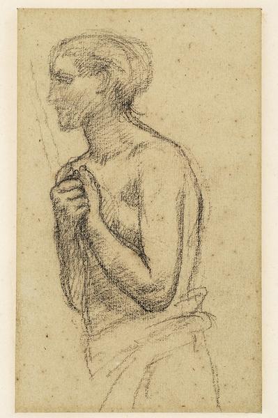 Etude de femme à mi-corps, Pierre Puvis de Chavannes, 19e siècle