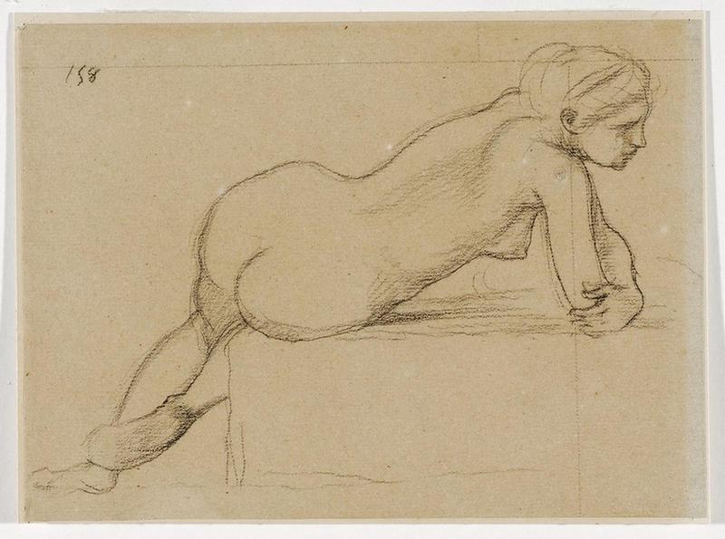 Etude de femme nue de dos, Pierre Puvis de Chavannes, 19e siècle