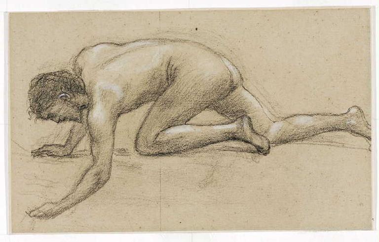 Etude d'homme nu, s'abreuvant aux sources de la poésie_0