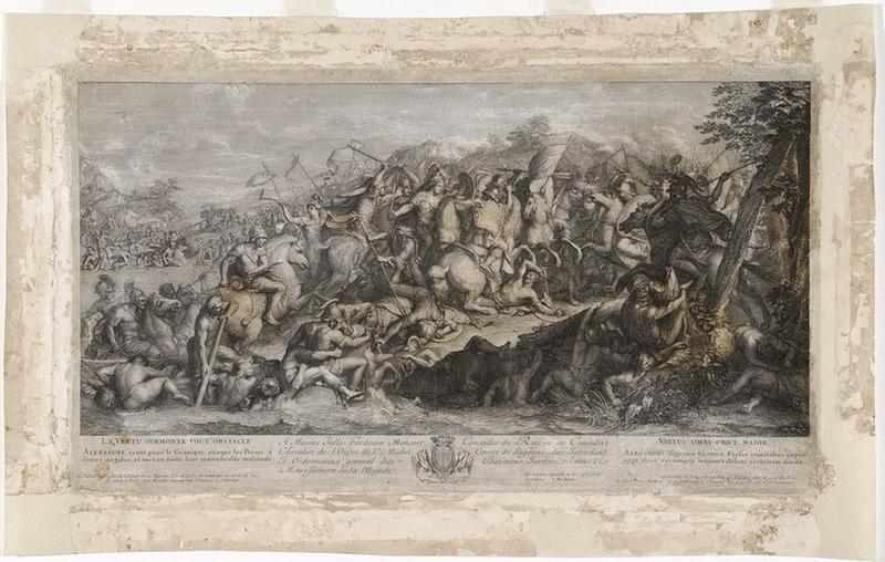 Histoire d'Alexandre ; La Vertu surmonte tout obstacle ; Passage du Granique (avec Darius III)_0