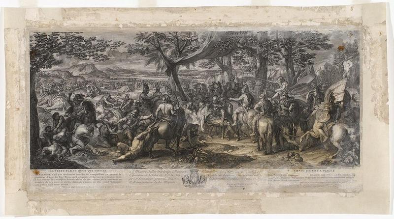 Histoire d'Alexandre ; La Vertu plaît quoique vaincue ; Porus blessé est conduit devant Alexandre_0