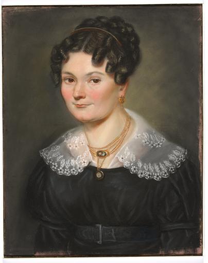 Portrait de femme en robe Empire_0