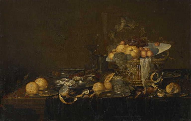 Nature morte aux fruits et aux huîtres_0