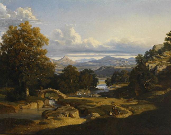 Paysage d'Italie, Paul Flandrin, 1835