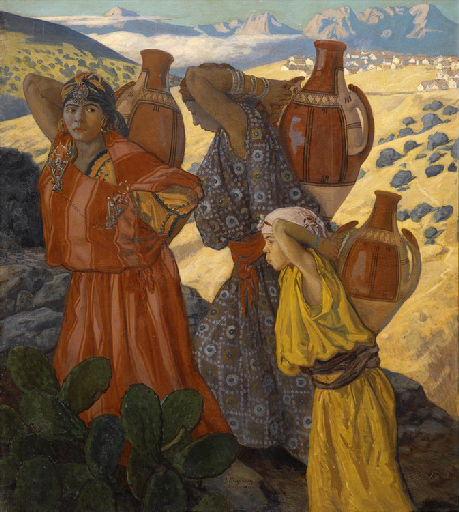 Femmes kabyles revenant de la fontaine_0